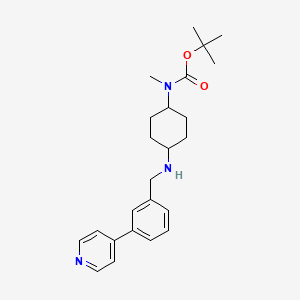 molecular formula C24H33N3O2 B1532640 tert-Butyl methyl(4-((3-(pyridin-4-yl)benzyl)amino)cyclohexyl)carbamate CAS No. 1401532-61-3