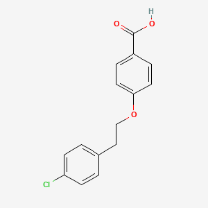 molecular formula C15H13ClO3 B1532642 4-[2-(4-Chlorophenyl)ethoxy]benzoic acid CAS No. 921622-91-5