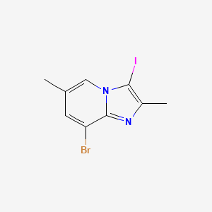 molecular formula C9H8BrIN2 B1532646 8-溴-3-碘-2,6-二甲基咪唑并[1,2-a]吡啶 CAS No. 1715933-21-3