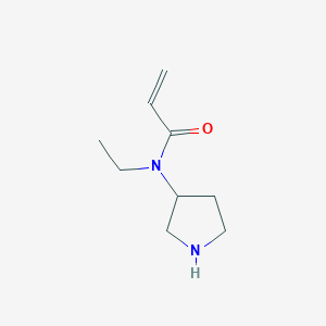 molecular formula C9H16N2O B15326476 n-Ethyl-N-(pyrrolidin-3-yl)acrylamide 
