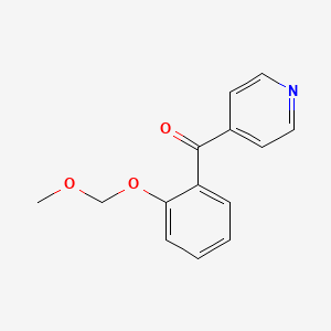 molecular formula C14H13NO3 B1532648 [2-(Methoxymethoxy)phenyl](pyridin-4-yl)methanone CAS No. 938458-56-1