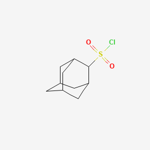 molecular formula C10H15ClO2S B15326516 Adamantane-2-sulfonyl chloride 