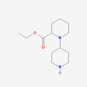 molecular formula C13H24N2O2 B1532668 [1,4']Bipiperidinyl-2-carboxylic acid ethyl ester CAS No. 911627-08-2