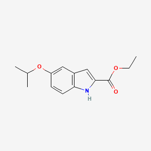 molecular formula C14H17NO3 B1532682 ethyl 5-isopropoxy-1H-indole-2-carboxylate CAS No. 1255147-70-6