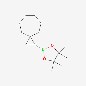 molecular formula C15H27BO2 B15326886 Spiro[2.6]nonan-1-ylboronic acid pinacol ester 