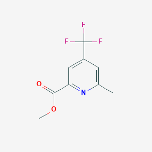 molecular formula C9H8F3NO2 B15326950 Methyl6-methyl-4-(trifluoromethyl)pyridine-2-carboxylate 