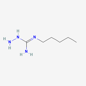 molecular formula C6H16N4 B15327037 n-Amino-n'-pentylguanidine 