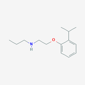 molecular formula C14H23NO B1532705 N-[2-(2-Isopropylphenoxy)ethyl]-1-propanamine CAS No. 1038376-18-9