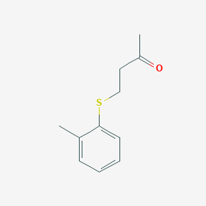 molecular formula C11H14OS B15327070 4-(o-Tolylthio)butan-2-one 