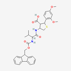 molecular formula C33H36N2O7S B1532709 Fmoc-Val-Cys(Psi(Dmp,H)pro)-OH CAS No. 1926163-08-7