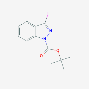 molecular formula C12H13IN2O2 B153271 tert-butyl 3-iodo-1H-indazole-1-carboxylate CAS No. 290368-00-2