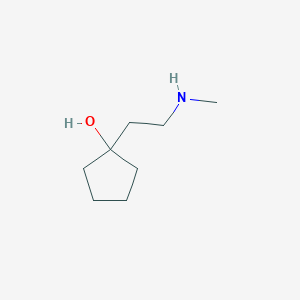 molecular formula C8H17NO B1532712 1-[2-(Methylamino)ethyl]cyclopentanol CAS No. 959238-35-8