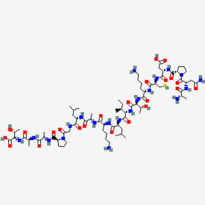 molecular formula C73H126N20O23S B15327179 HIV-1 gag Protein p24 (194-210) 