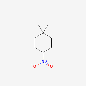 molecular formula C8H15NO2 B1532719 1,1-Dimethyl-4-nitrocyclohexane CAS No. 2172032-17-4
