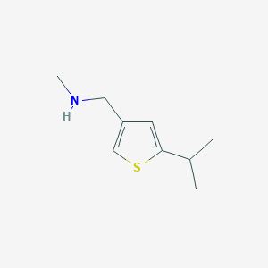 molecular formula C9H15NS B1532734 Methyl({[5-(propan-2-yl)thiophen-3-yl]methyl})amine CAS No. 1342471-48-0