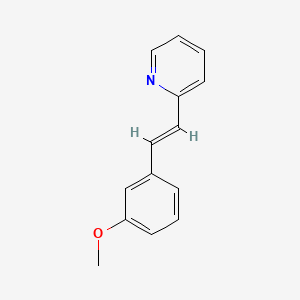 molecular formula C14H13NO B15327367 Pyridine, trans-3-(2-(4-methoxyphenyl)ethenyl)- CAS No. 5847-73-4