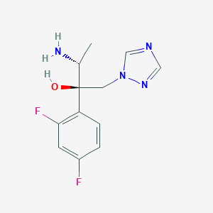 molecular formula C12H14F2N4O B153274 (2R,3R)-3-Amino-2-(2,4-difluoro-phenyl)-1-[1,2,4]triazol-1-YL-butan-2-OL CAS No. 126916-57-2