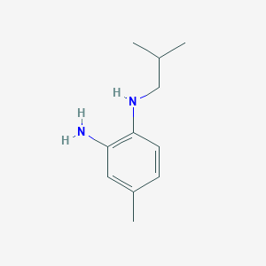 molecular formula C11H18N2 B15327446 N1-Isobutyl-4-methylbenzene-1,2-diamine 
