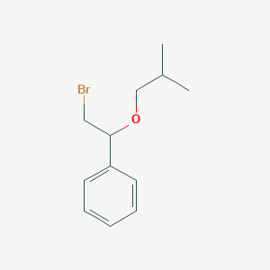 molecular formula C12H17BrO B15327488 (2-Bromo-1-isobutoxyethyl)benzene 