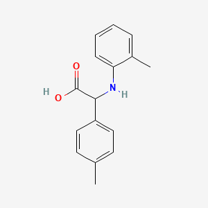 molecular formula C16H17NO2 B15327527 p-Tolyl-o-tolylamino-acetic acid 