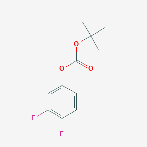 molecular formula C11H12F2O3 B15327532 Tert-butyl3,4-difluorophenylcarbonate 