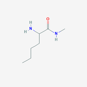 molecular formula C7H16N2O B15327588 2-amino-N-methylhexanamide 