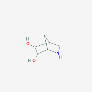molecular formula C6H11NO2 B15327594 2-Azabicyclo[2.2.1]heptane-5,6-diol 