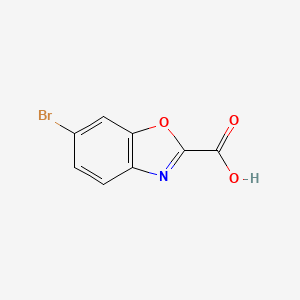 molecular formula C8H4BrNO3 B1532766 6-Bromobenzo[d]oxazole-2-carboxylic acid CAS No. 944907-30-6