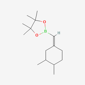 molecular formula C15H27BO2 B15327666 (Z)-2-((3,4-Dimethylcyclohexylidene)methyl)-4,4,5,5-tetramethyl-1,3,2-dioxaborolane 