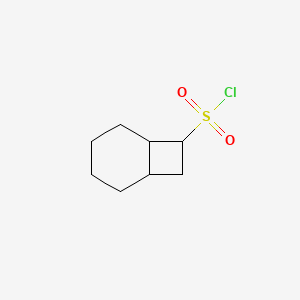 molecular formula C8H13ClO2S B15327730 Bicyclo[4.2.0]octane-7-sulfonyl chloride 
