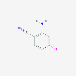 molecular formula C7H5IN2 B15327740 2-Amino-4-iodobenzonitrile 