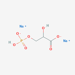 molecular formula C3H5Na2O7P B15327896 Disodium 3-(hydrogen phosphonooxy)-2-hydroxypropanoate 