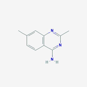 molecular formula C10H11N3 B15327933 2,7-Dimethylquinazolin-4-amine 