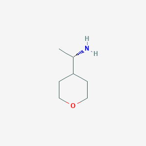 molecular formula C7H15NO B1532800 (S)-1-(Tetrahydro-2H-pyran-4-YL)ethanamine CAS No. 1269754-98-4