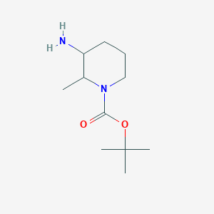 molecular formula C11H22N2O2 B1532801 Tert-butyl 3-amino-2-methylpiperidine-1-carboxylate CAS No. 1392473-07-2