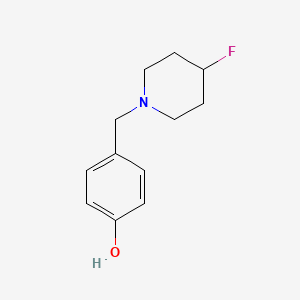 4-[(4-Fluoropiperidin-1-yl)methyl]phenol