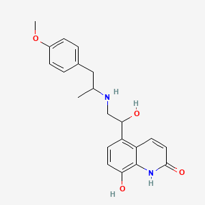 molecular formula C21H24N2O4 B15328183 Carmoterol Stereocenters 