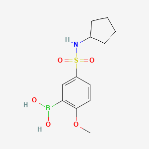 (5-(N-cyclopentylsulfamoyl)-2-methoxyphenyl)boronic acid