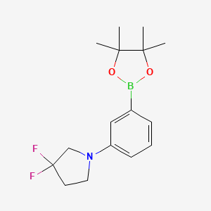 3,3-Difluoro-1-(3-(4,4,5,5-tetramethyl-1,3,2-dioxaborolan-2-yl)phenyl)pyrrolidine