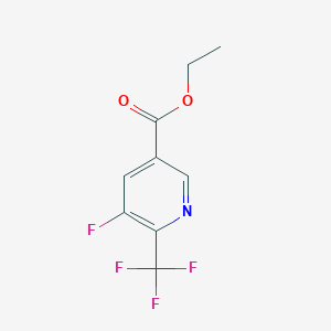 molecular formula C9H7F4NO2 B15328456 Ethyl 5-fluoro-6-(trifluoromethyl)nicotinate 