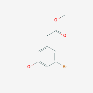 molecular formula C10H11BrO3 B15328498 Methyl 2-(3-bromo-5-methoxyphenyl)acetate CAS No. 1261476-25-8