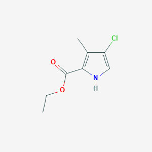 molecular formula C8H10ClNO2 B15328505 Ethyl 4-chloro-3-methyl-1H-pyrrole-2-carboxylate 
