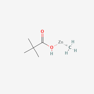 molecular formula C6H13O2Zn- B15328519 Methyl(pivaloyloxy)zinc 