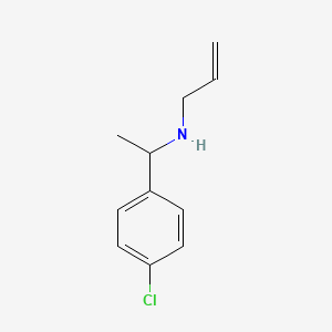 molecular formula C11H14ClN B15328574 n-(1-(4-Chlorophenyl)ethyl)prop-2-en-1-amine 