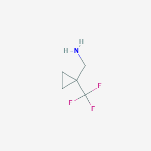 molecular formula C5H8F3N B1532858 (1-(Trifluoromethyl)cyclopropyl)methanamine CAS No. 847926-83-4