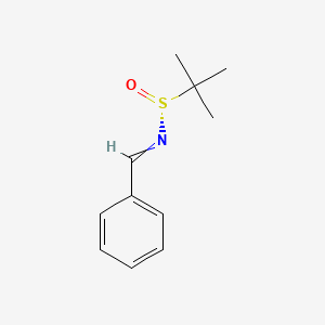 molecular formula C11H15NOS B1532863 (R)-N-benzylidene-2-methylpropane-2-sulfinamide CAS No. 186249-76-3