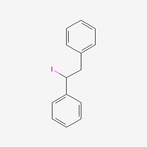 molecular formula C14H13I B15328636 (1-Iodoethane-1,2-diyl)dibenzene 