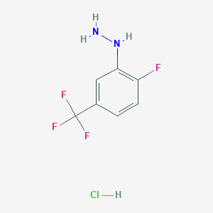 (2-Fluoro-5-(trifluoromethyl)phenyl)hydrazine hydrochloride