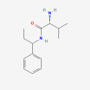 molecular formula C14H22N2O B15328720 (2r)-2-Amino-3-methyl-N-(1-phenylpropyl)butanamide 