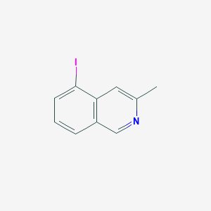 molecular formula C10H8IN B15328731 5-Iodo-3-methylisoquinoline 